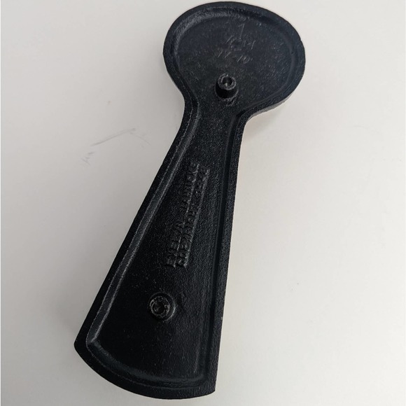 Vintage 1948 Brass Key Door Knocker Cast Iron Plate Signed Evelyn Jahncke - Picture 13 of 13